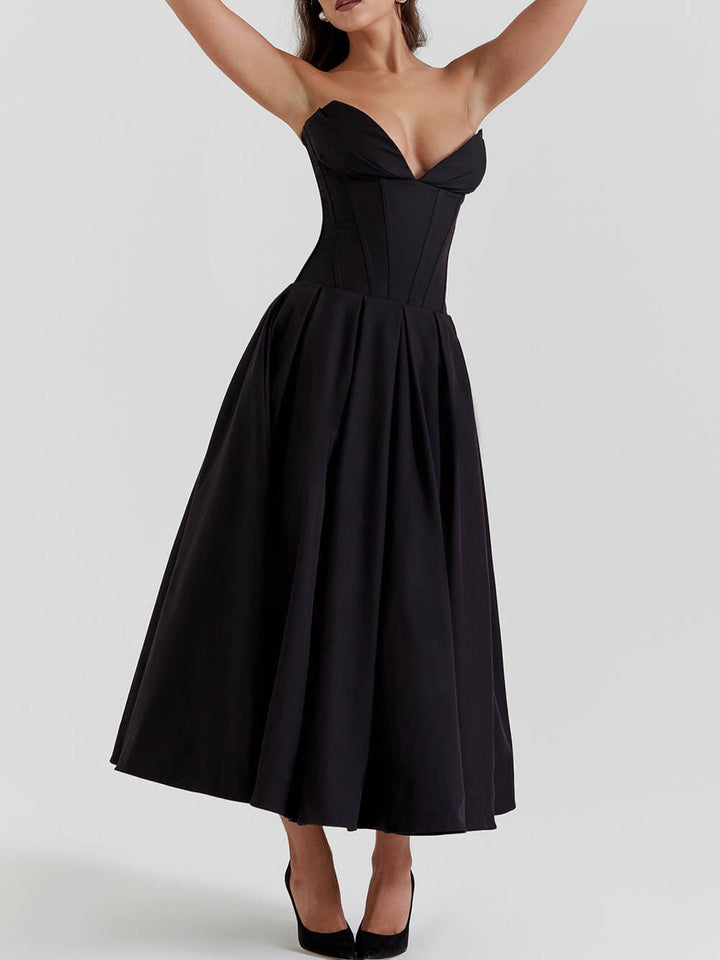 Levoire | Robe Bustier Élégante Noire