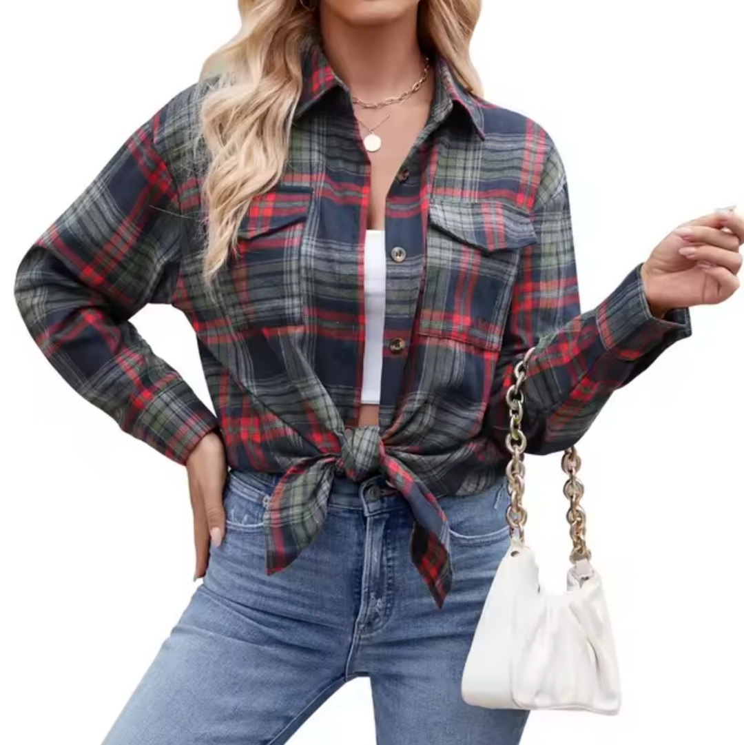 Levoire | Chemise À Manches Longues À Carreaux Marine bleu