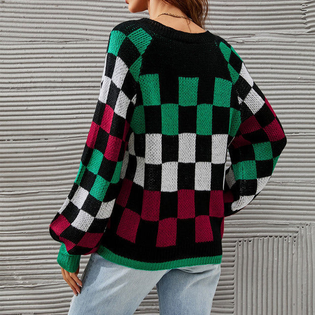 Levoire | À Carreaux De Couleur Contrastante