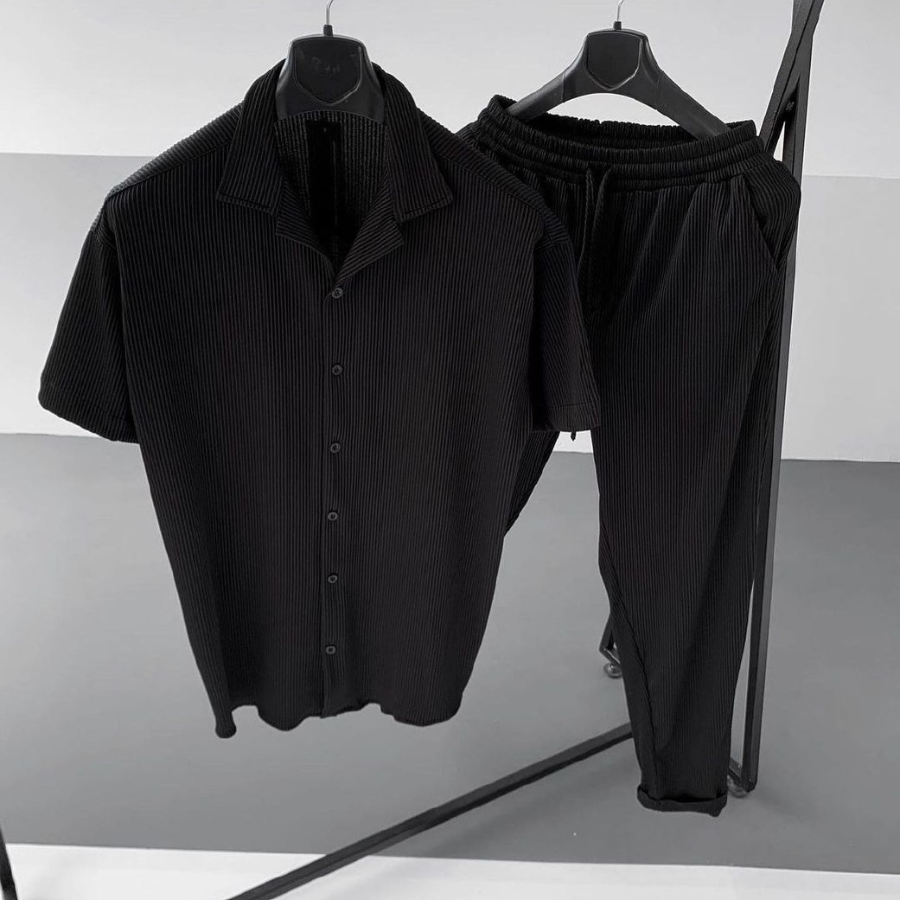 Levoire | Grande Taille Hommes Ensemble Noir
