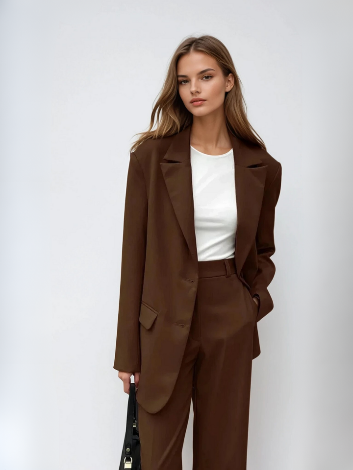 Levoire | Veste Vintage & Pantalons Laskoshousut Ensemble Approprié Braun