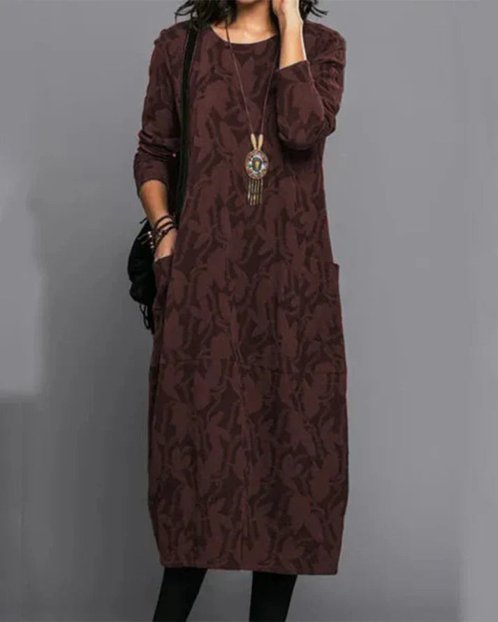 Levoire | Robe Longue Élégante Avec Poche Rot