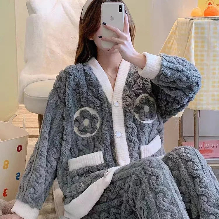 Levoire | Pyjama Berry Élégant & Confortable Gris