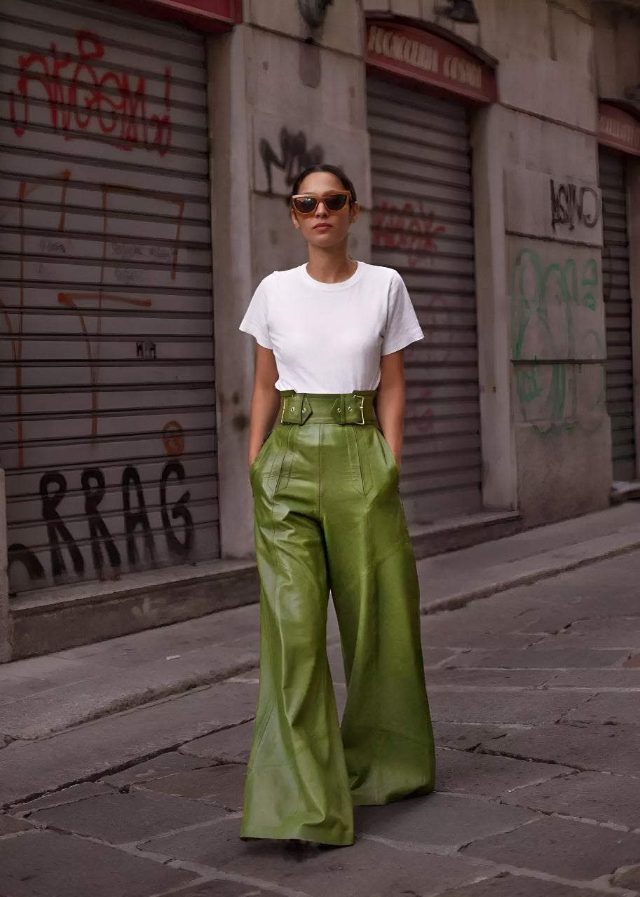 Levoire | Pantalon Taille Haute Avec Jambes Larges