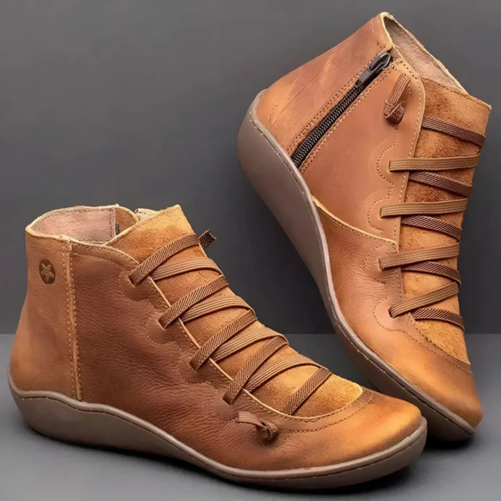 Levoire | Bottes Décontractées À Fermeture Latérale Et Pour - Femmes - À Lacets Brun
