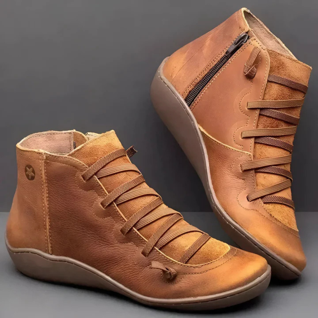 Levoire | Bottes Décontractées À Fermeture Latérale Et Pour - Femmes - À Lacets Brun