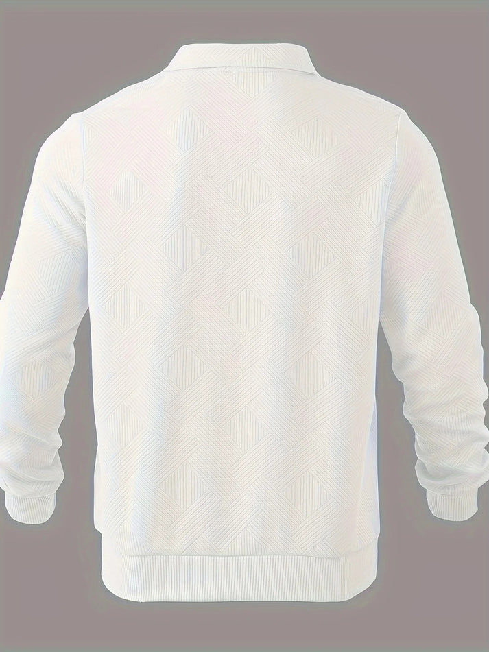 Levoire | Pull Avec Demi-Zip Et Motif Géométrique