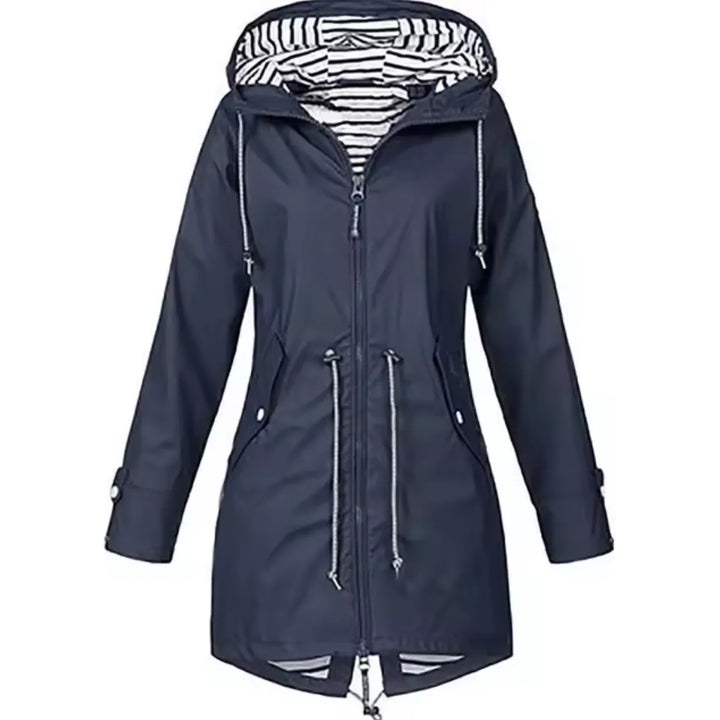 Levoire | Sweat à Capuche Long à Manches Longues avec Zip Mer bleu