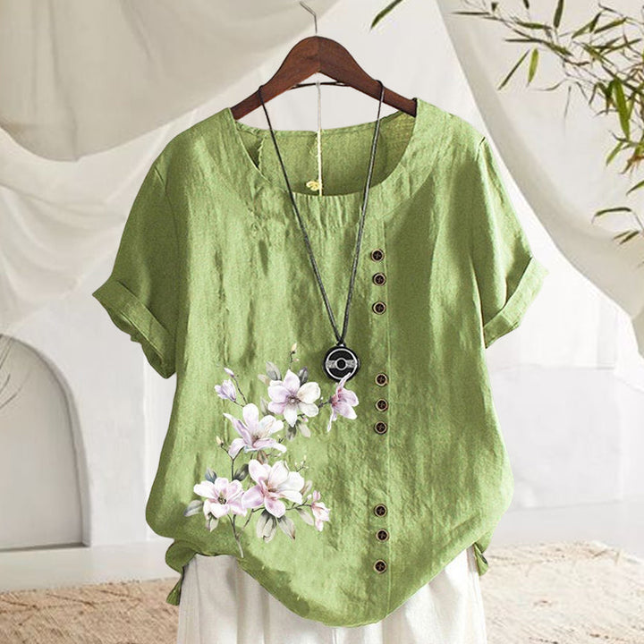 Levoire | Chemise en lin confortable en coton Vert