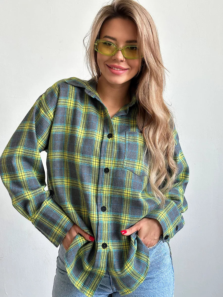 Levoire | Chemise En Flanelle À Motifs Vert (encore 4 en stock)