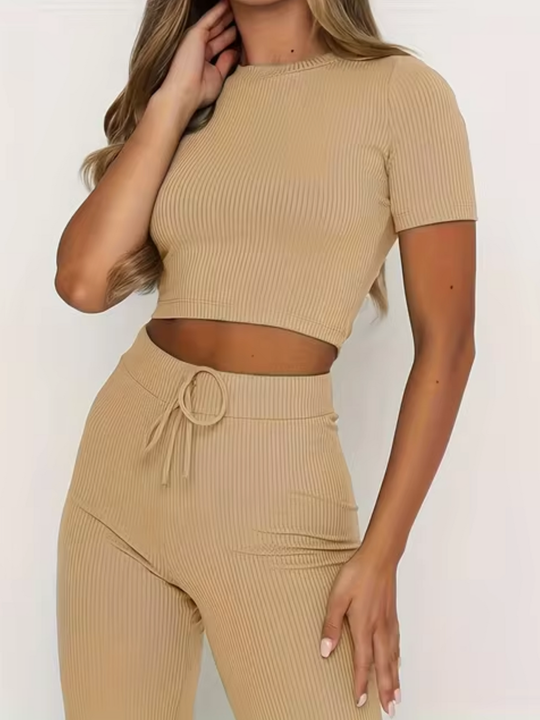 Levoire | Top Court Et Pantalon Abricot