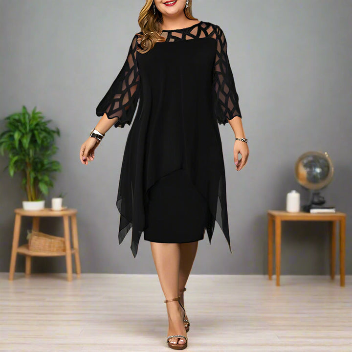 Levoire | Robe Midi Décontractée Avec Un Design De Manche Raffiné