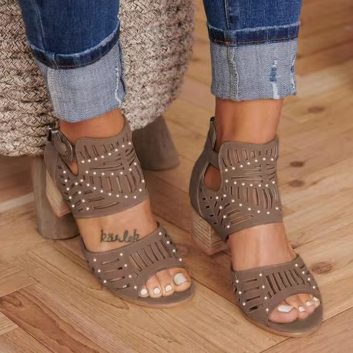 Levoire | Sandales À Talons Avec Vainica Braun