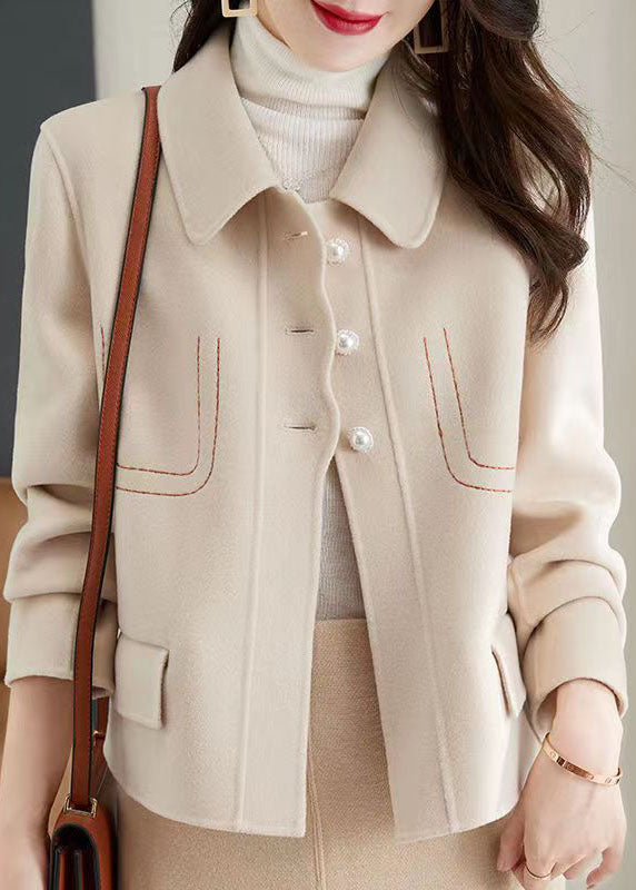 Levoire | Trench-Coat D'Automne Élégant Avec Un Design Expressif Et Un Col Attrayant. Beige