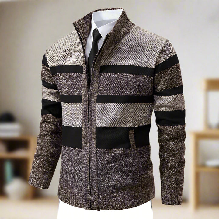 Levoire | Pull Pour Hommes Avec Zip Et Col Montant