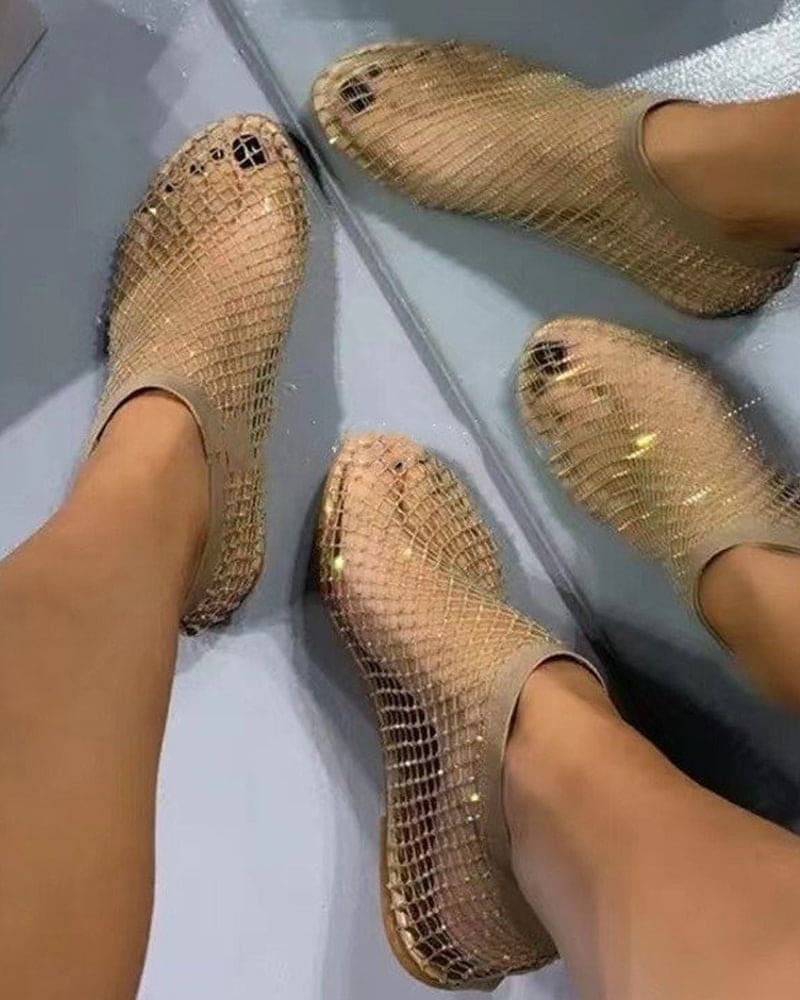 Levoire | Ballerines Brillantes Élégantes
