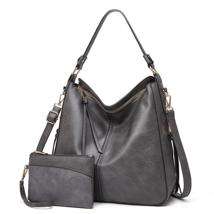 Levoire | Sac En Cuir Avec Grande Capacité Et Poches Latérales Ensemble gris