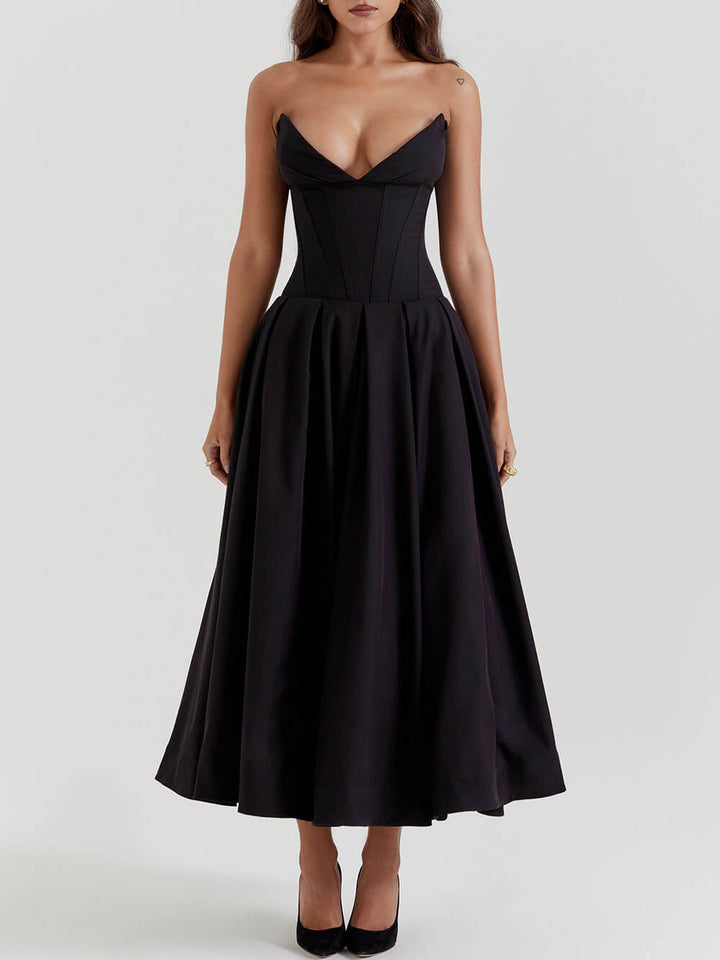 Levoire | Robe Bustier Élégante Noire