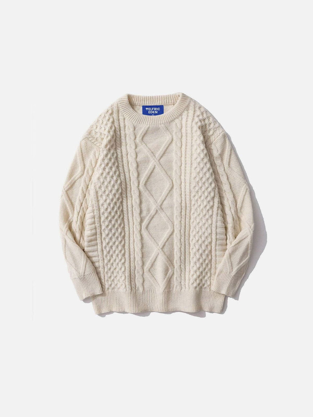 Levoire | Pull Texturé À Col Rond Et Manches Longues Abricot