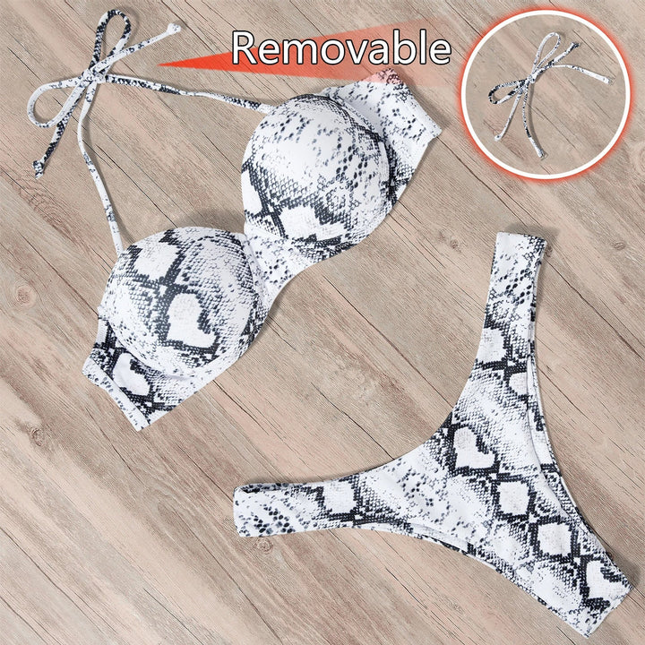 Levoire | Lara Bikini Reine De La Jungle - Sans Bretelles Et Sexy Gris
