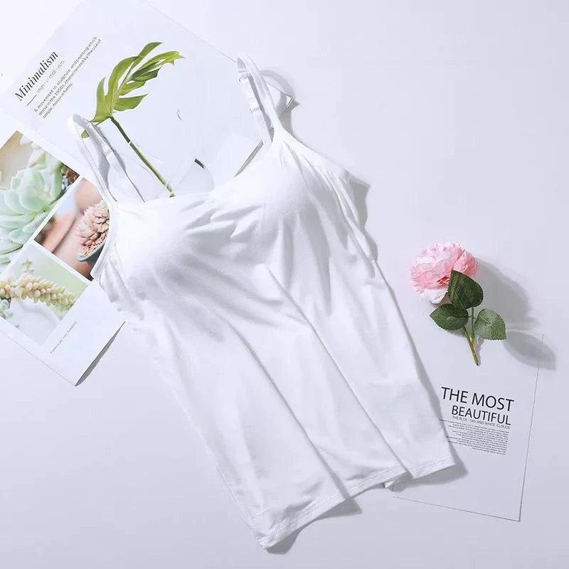 Levoire | Haut Femme Chemisier Avec Soutien-Gorge Intégré Pour Femmes Blanc