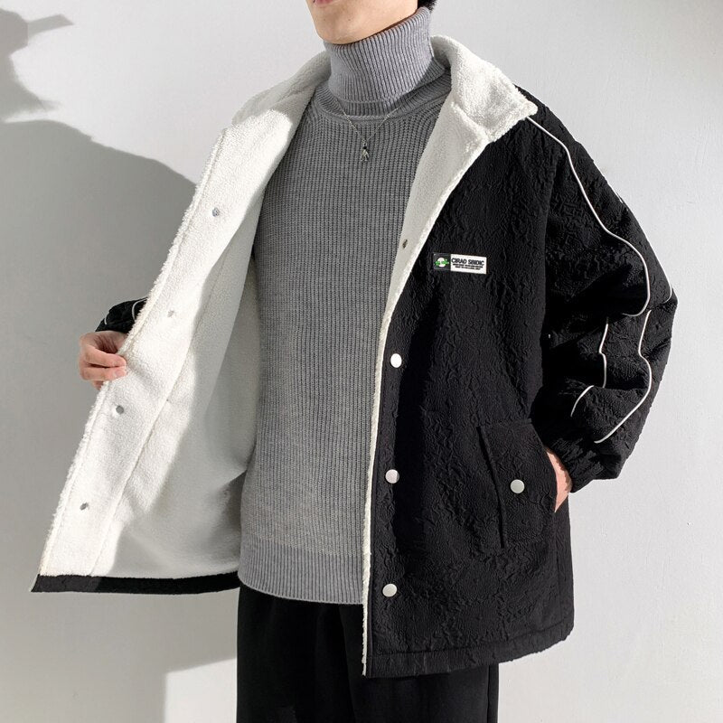 Levoire | Manteau Plus Chaud Avec Sensation Cachemire Noir