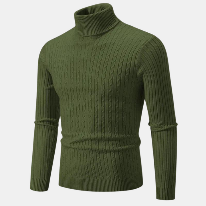 Levoire | Pull À Col Roulé Confortable Vert