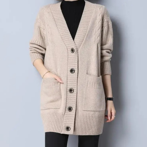 Levoire | Cardigan pour femmes avec col en V et design à boutons