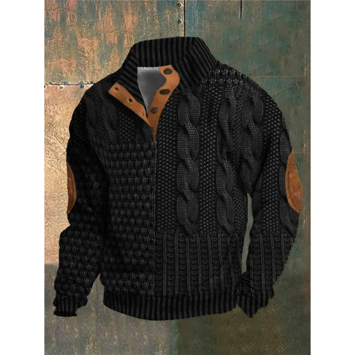 Levoire | Pull en tricot pour hommes pour les jours frais Noir