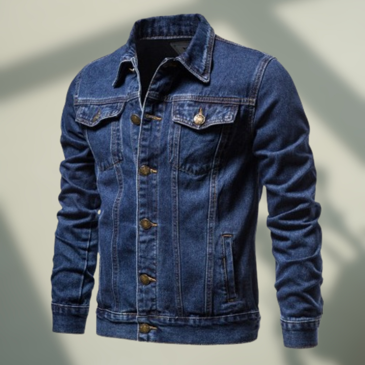 Levoire | Veste décontractée en denim Blu Notte