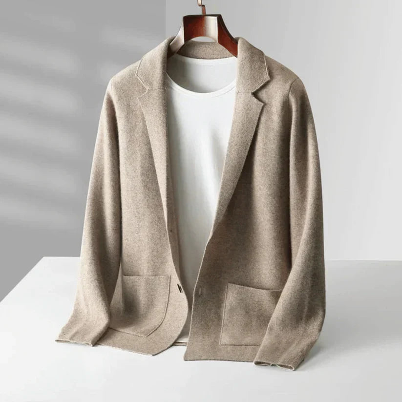 Levoire | Veste En Laine Douce Pour Hommes Beige