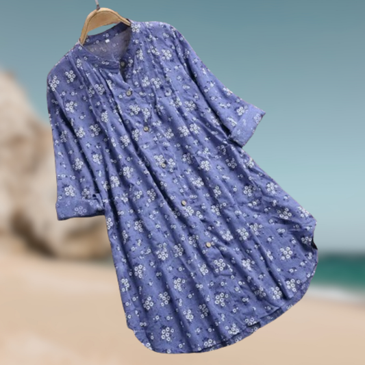 Levoire | Chemisier floral décontracté Blu