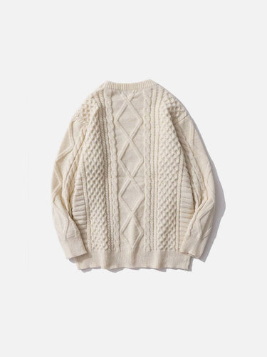 Levoire | Pull Texturé À Col Rond Et Manches Longues