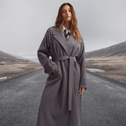 Levoire | Long Trench Gris