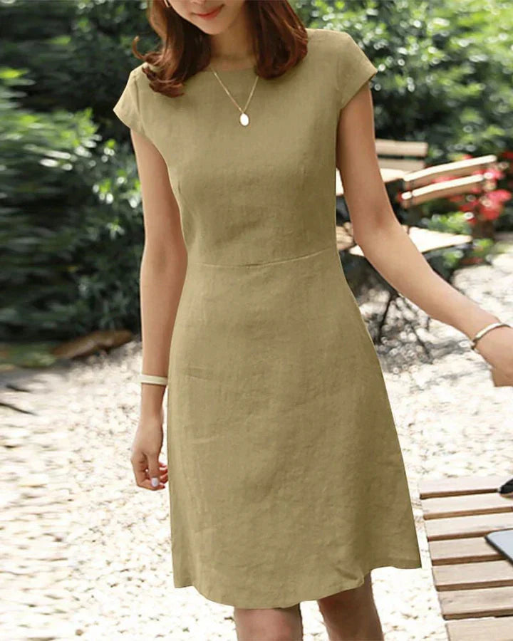 Levoire | Robe D'Été Avec Des Manches Délicates Vert