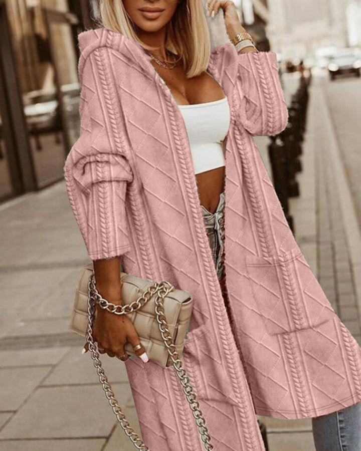 Levoire | Long Hoodie Avec Capuche Rosa