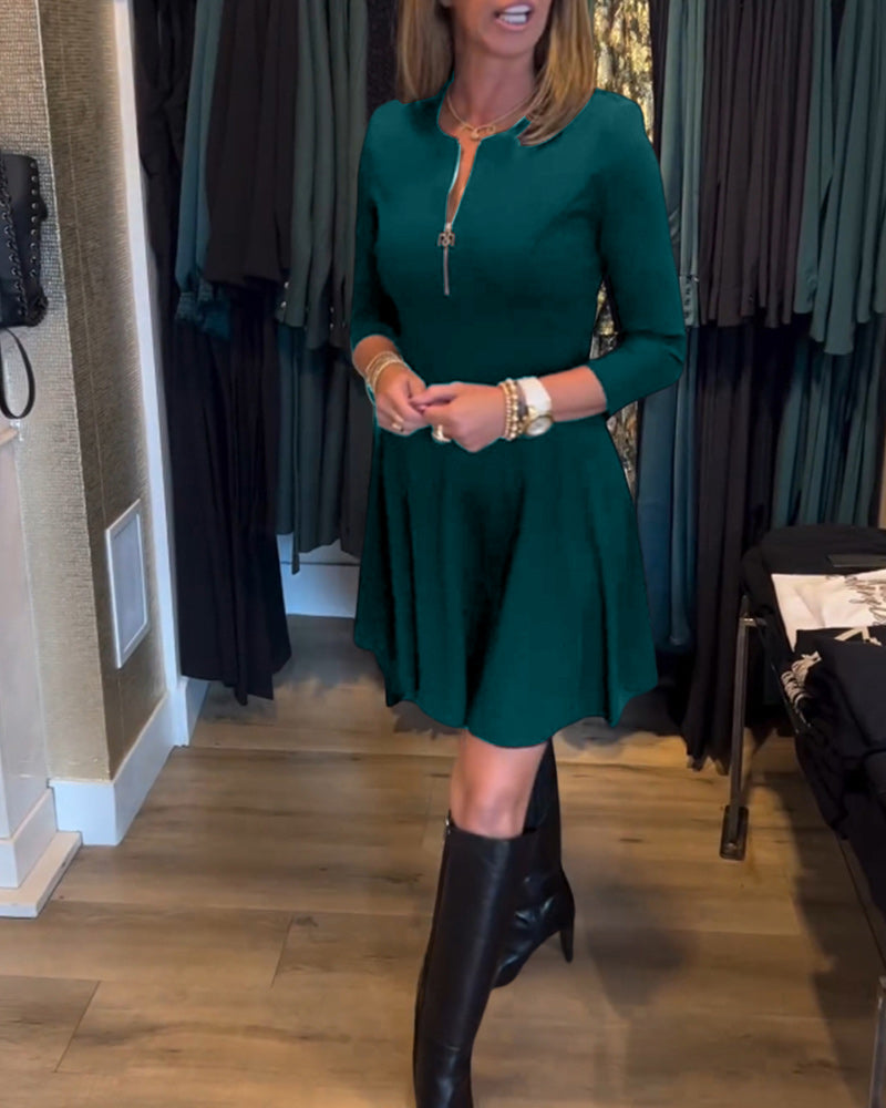 Levoire | Robe À Fermeture Éclair Pour Femmes Vert