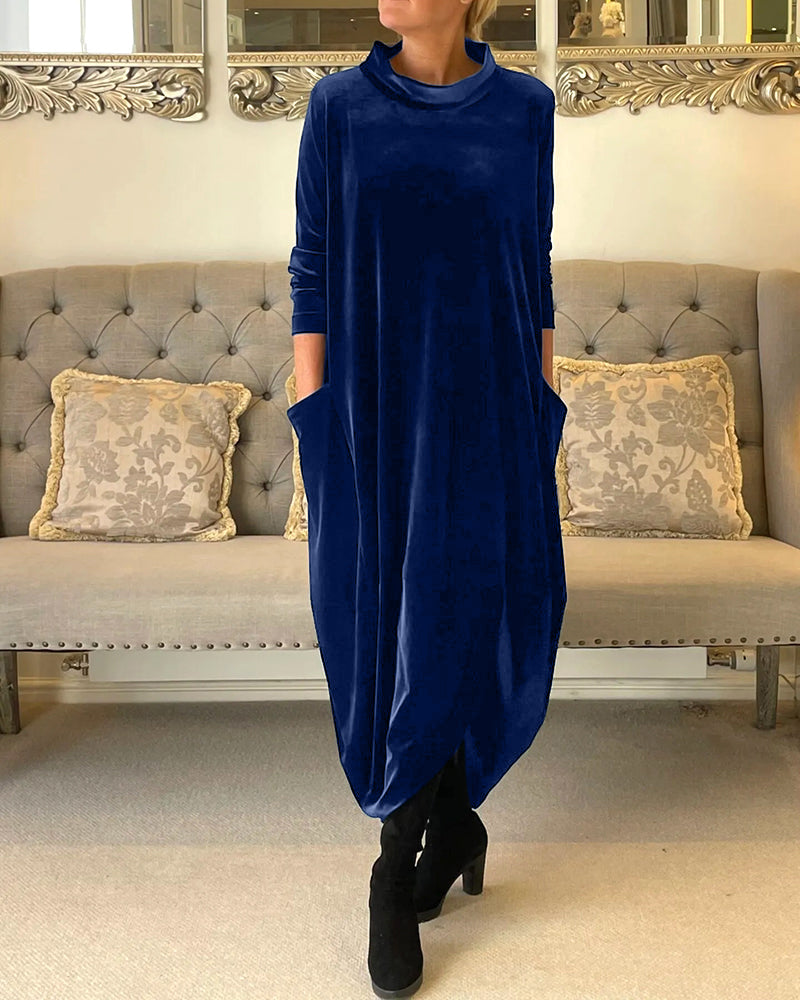 Levoire | Robe élégante avec poches pour femme Bleu