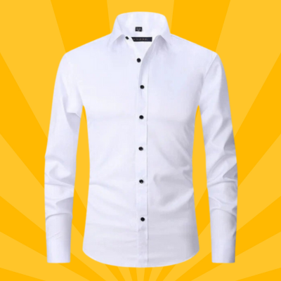 Levoire | Chemise Anti-Pourpoint Élastique et Sans Grattage Blanc