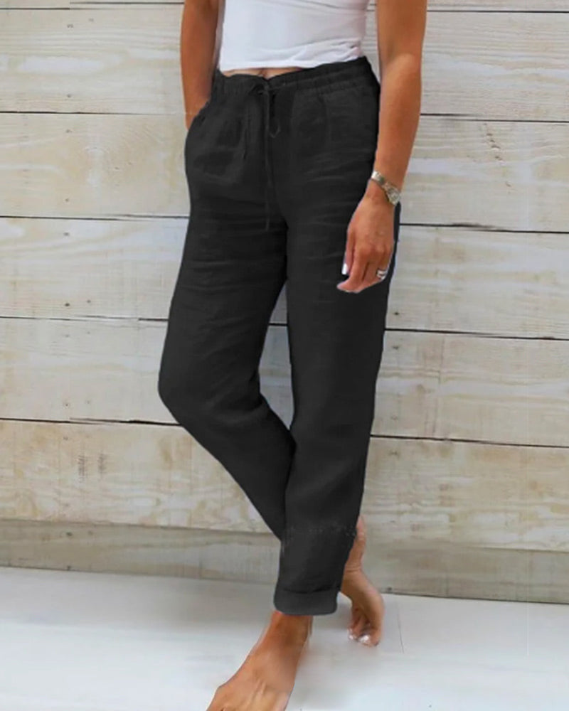Levoire | Pantalons légers stretch Noir