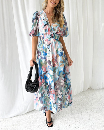 Levoire | Robe Maxi Boho À Fleurs