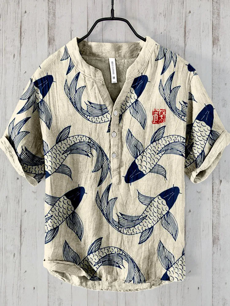Levoire | Pêche Art Chemise Beige