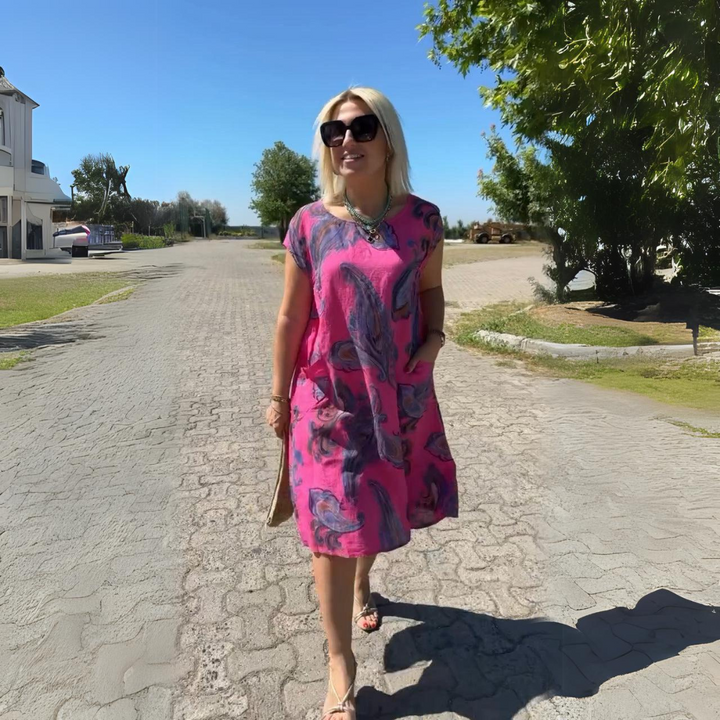 Levoire | Robe Midi Imprimée Rosa