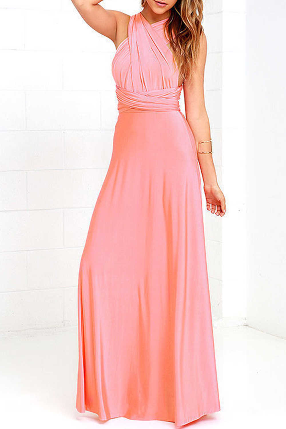 Levoire | Robe dos nu avec fente avant pour le bal de fin d'année Rosa