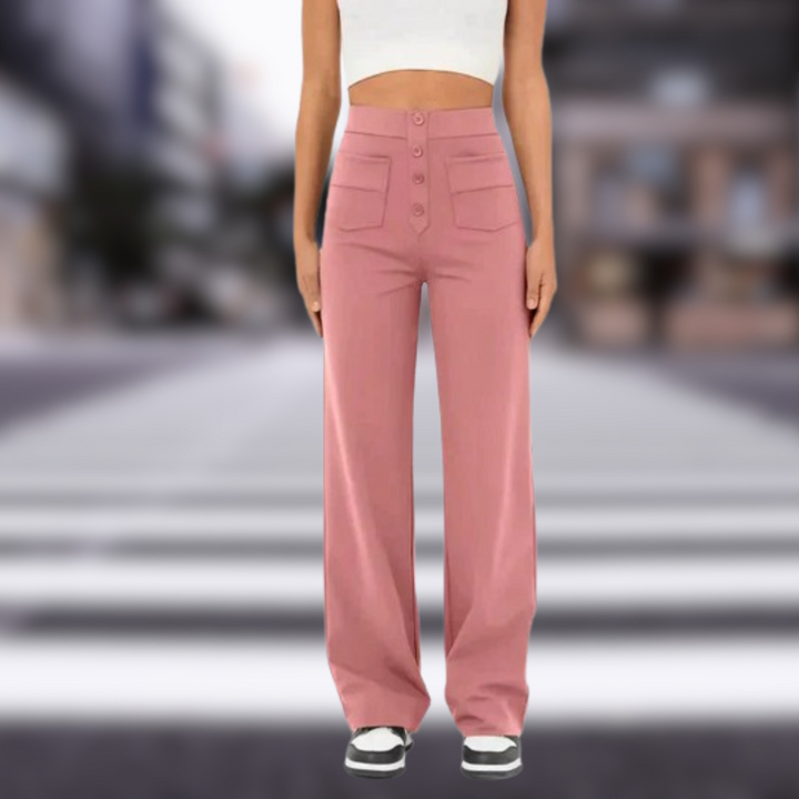 Levoire | Pantaloni à taille haute extensibles Rosa
