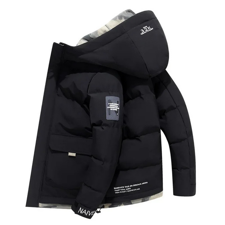 Levoire | Veste à capuche avec fermeture éclair Noir
