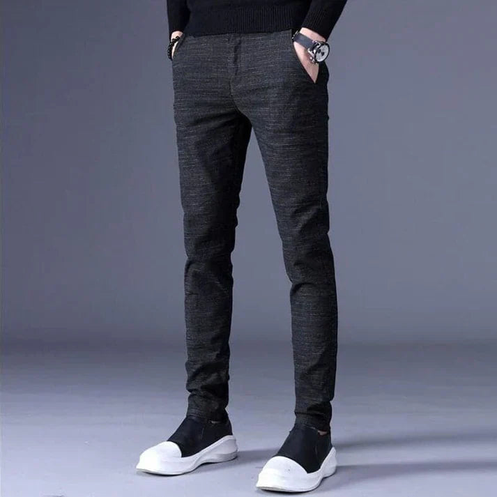 Levoire | Pantalon En Tissu Coupé Moderne Noir