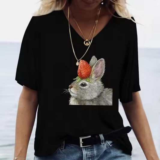 Levoire | T-Shirts En Couleurs Avec Imprimé De Lapin Couleur 1