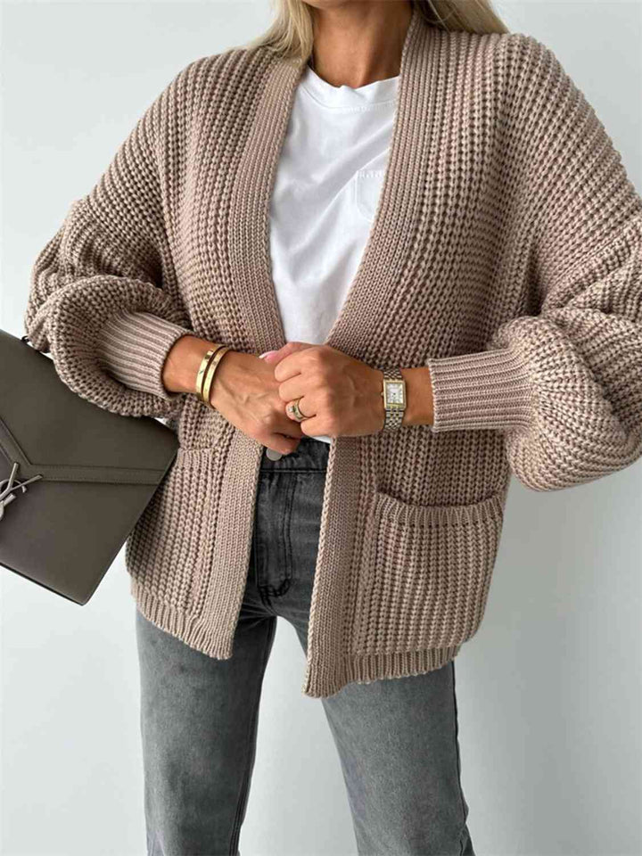 Levoire | Cardigan À Front Ouvert Avec Épaules Tombantes Pour Une Allure Décontractée