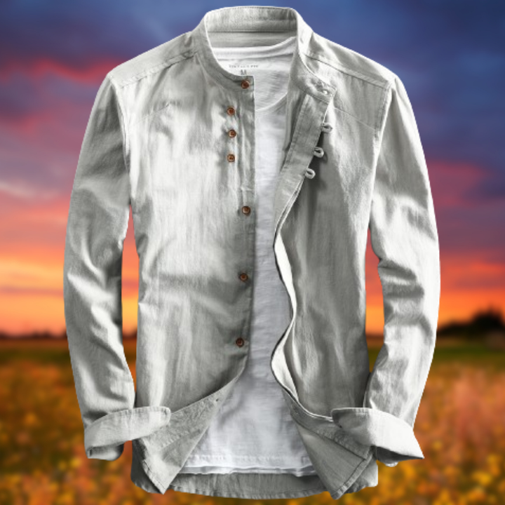 Levoire | Veste légère en mélange de lin Gris Clair